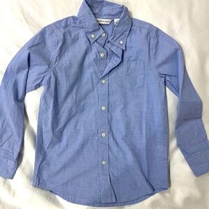 Janie and Jack blue button down shirt size 6